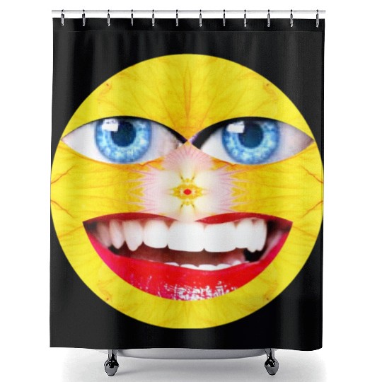 Smile Face Have a Nice Day Promote Happiness Joy Shower Curtains