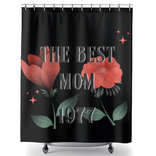 The Best Mom Since 1977 Shower Curtains