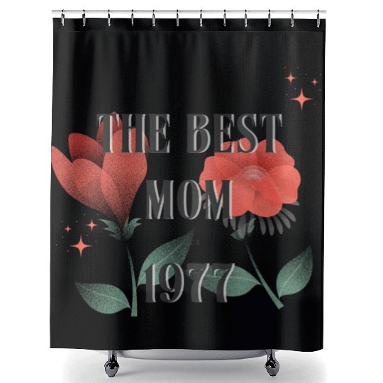 The Best Mom Since 1977 Shower Curtains