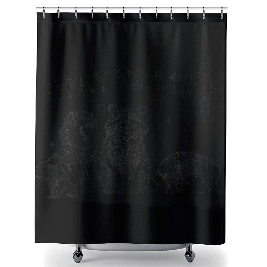 Funny Stay Trashy Raccoons Opossums Animals Lover Shower Curtains