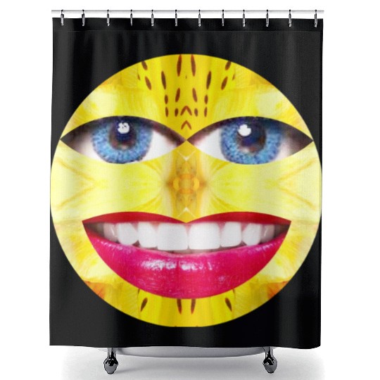 Smile Face Have a Nice Day Promote Happiness Joy Shower Curtains
