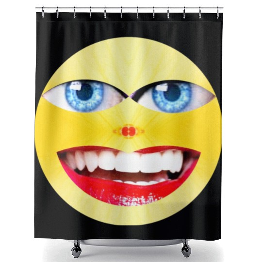 Smile Face Have a Nice Day Promote Happiness Joy Shower Curtains