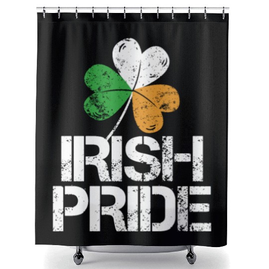 IRISH PRIDE Celtic Cross St Patricks Day Shower Curtains
