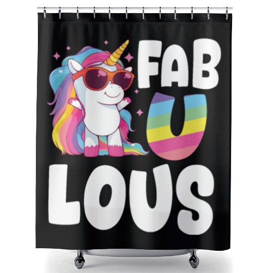 LGBTQ+ Unicorn Shower Curtains