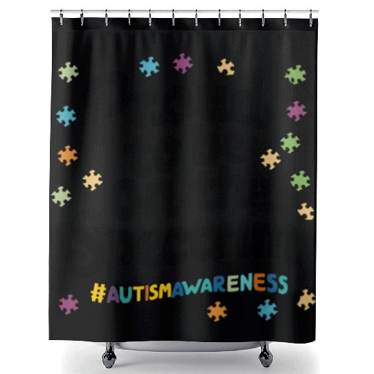 Proud To Be On The Spectrum Autism Awareness Shower Curtains
