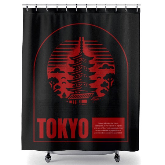 TOKYO Shower Curtains
