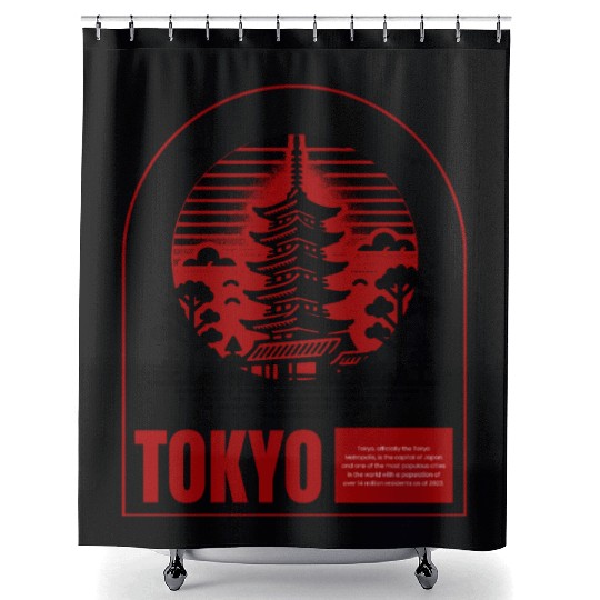 TOKYO Shower Curtains