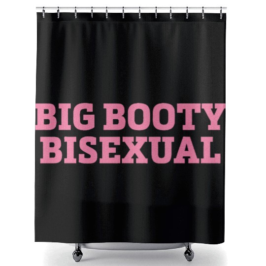 Big Booty Bisexual LGBTQ Pride Month Shower Curtains