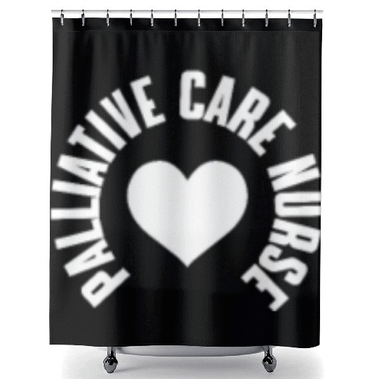 Palliative Care Nurse Pocket Shower Curtains