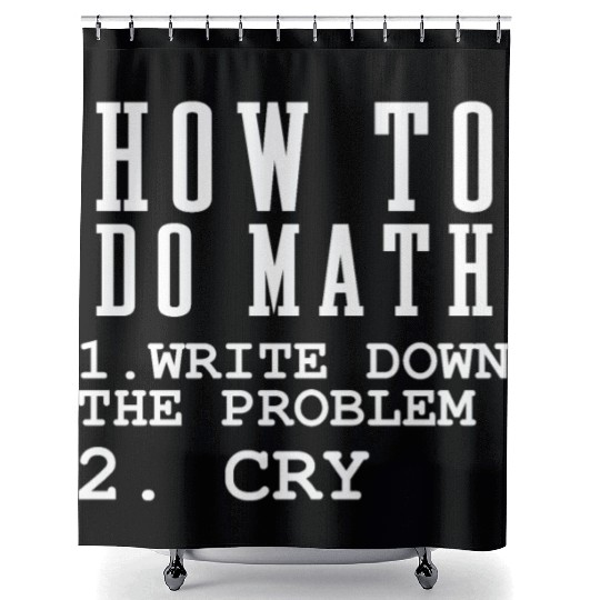 How To Do Math Shower Curtains