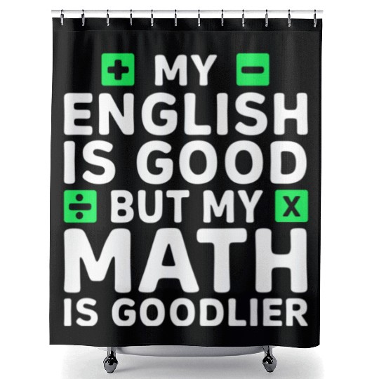 Funny Math Teacher Mathematician Shower Curtains