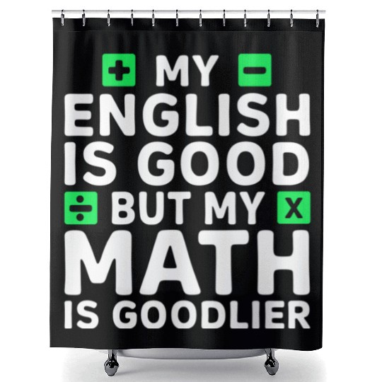 Funny Math Teacher Mathematician Shower Curtains