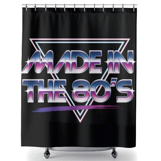 made in the 80s Shower Curtains