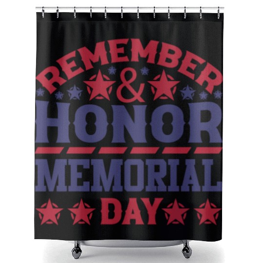 Memorial day ! respect for all Shower Curtains