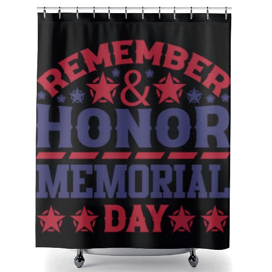 Memorial day ! respect for all Shower Curtains