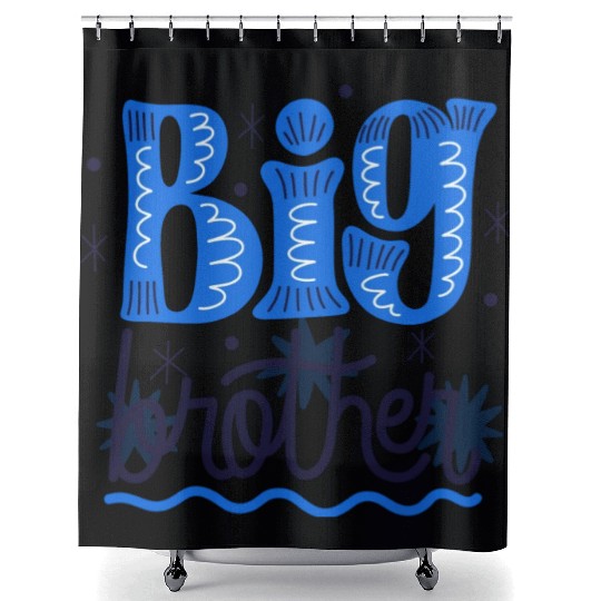 Brother means loves! Brother day Shower Curtains