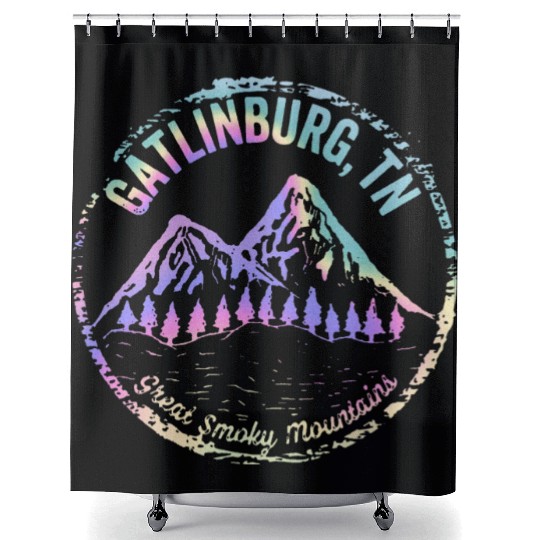 Gatlinburg Tennessee Great Smoky Mountain Souvenir Shower Curtains