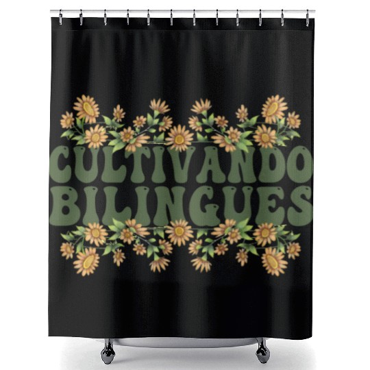 Cultivando Bilingües Spanish Teacher Shower Curtains