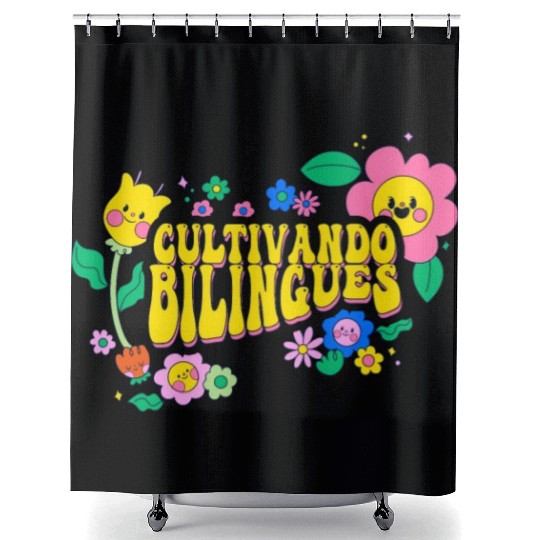 Cultivando Bilingües Spanish Teacher Shower Curtains