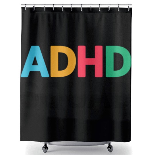Embrace Neurodiversity Celebrate Adhd Awareness Shower Curtains