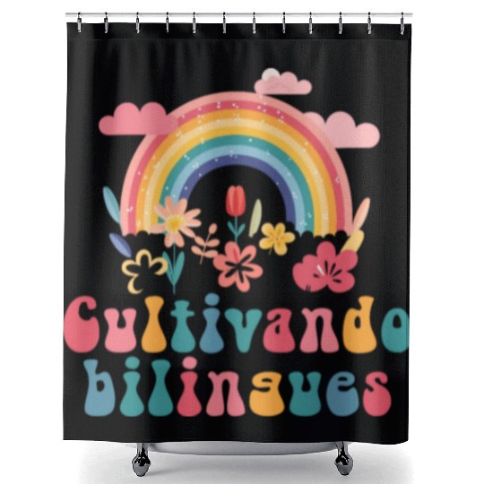 Cultivando Bilingües Spanish Teacher Shower Curtains