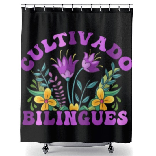 Cultivando Bilingües Spanish Teacher Shower Curtains