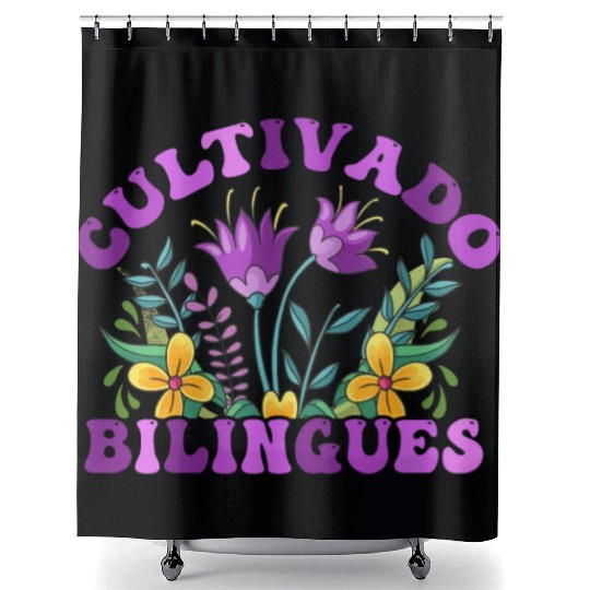 Cultivando Bilingües Spanish Teacher Shower Curtains