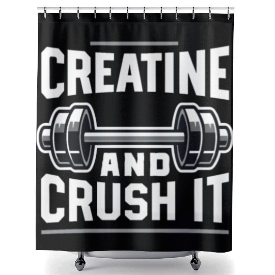 Bodybuilding Powerlifting Weightlifting Fitness Shower Curtains