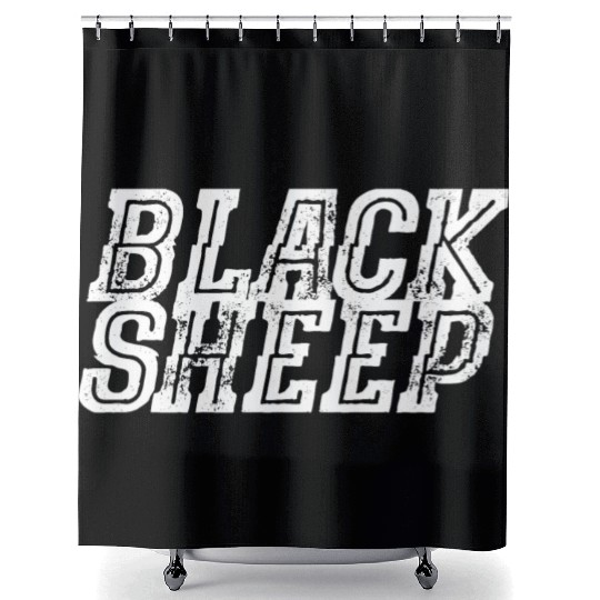 Black Sheep Shower Curtains