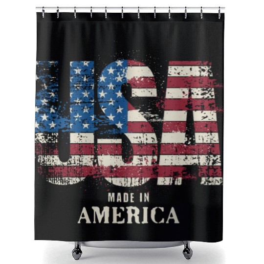 USA Made in America Shower Curtains