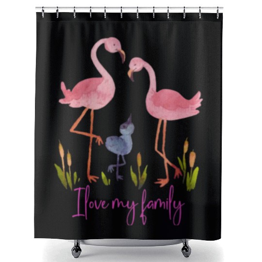 I LOVE MY FAMILY PRINTABLE Shower Curtains