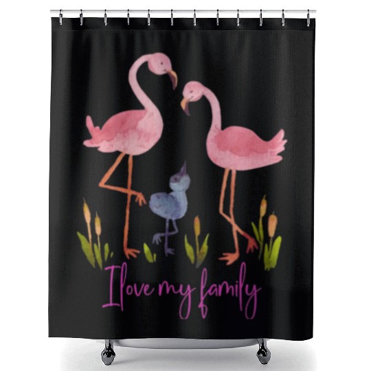 I LOVE MY FAMILY PRINTABLE Shower Curtains