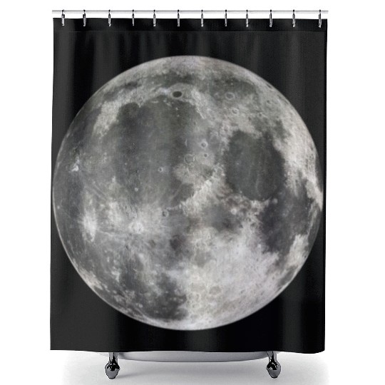 Cool Full Moon - Solar Eclipse, Moon Phases Totali Shower Curtains
