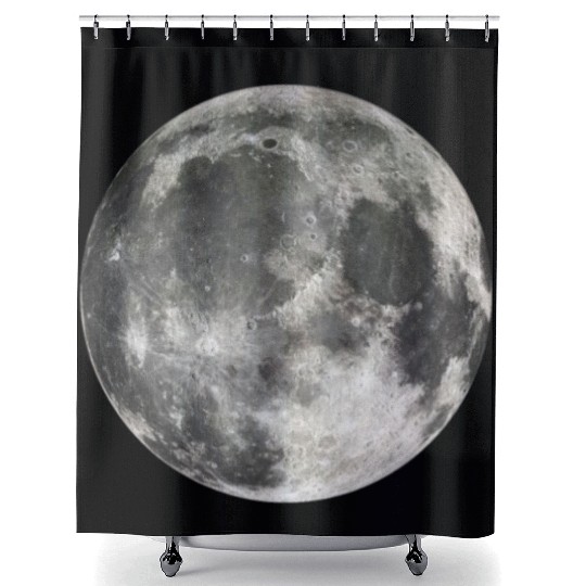 Cool Full Moon - Solar Eclipse, Moon Phases Totali Shower Curtains