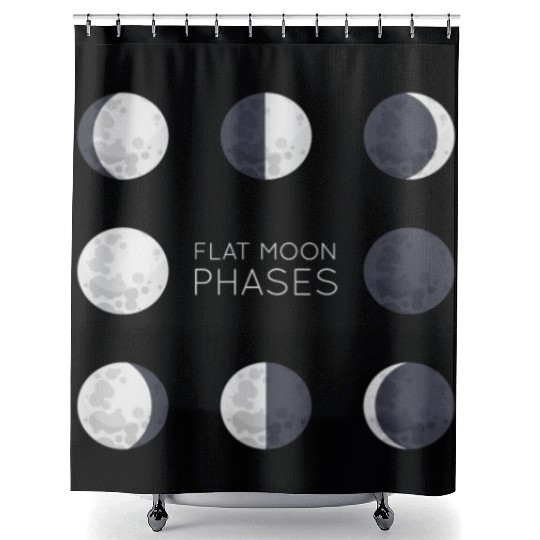 Cool Full Moon - Solar Eclipse, Moon Phases Total Shower Curtains