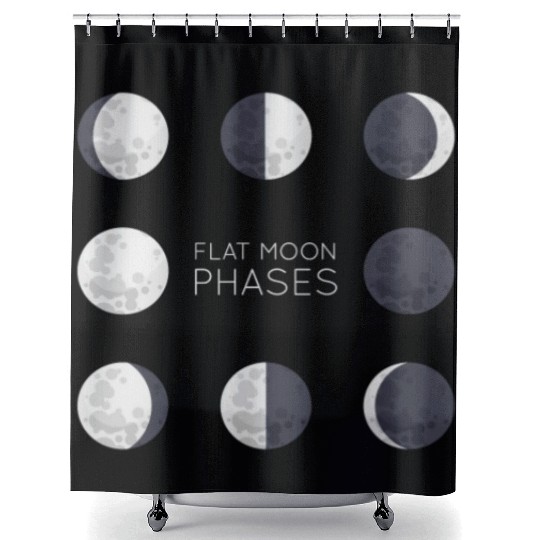 Cool Full Moon - Solar Eclipse, Moon Phases Total Shower Curtains