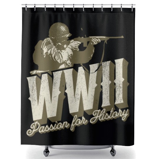 World War 2 - Passion For History Shower Curtains