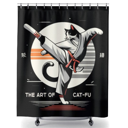 Kung Fu Chinese Kung Fu Asian Kung Fu Self defense Shower Curtains