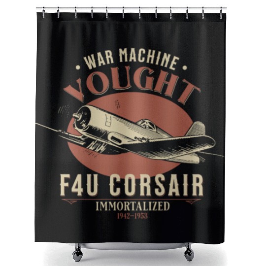 F4U Corsair | World War 2 Plane Shower Curtains