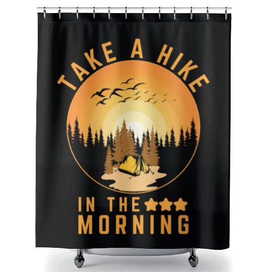 Take A Hike Outdoor Hiking Nature Shower Curtains