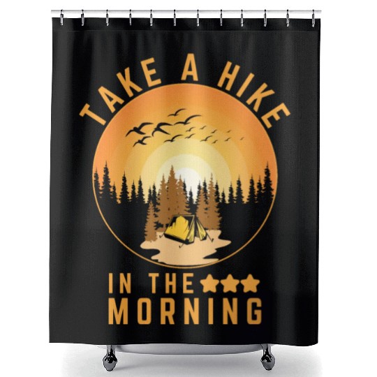 Take A Hike Outdoor Hiking Nature Shower Curtains