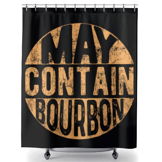 Maybe Contain Bourbon Shower Curtains