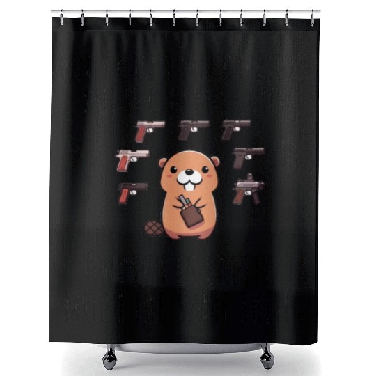 Gun Collector Beaver Shower Curtains