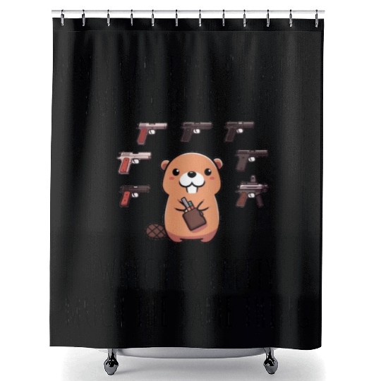 Gun Collector Beaver Shower Curtains