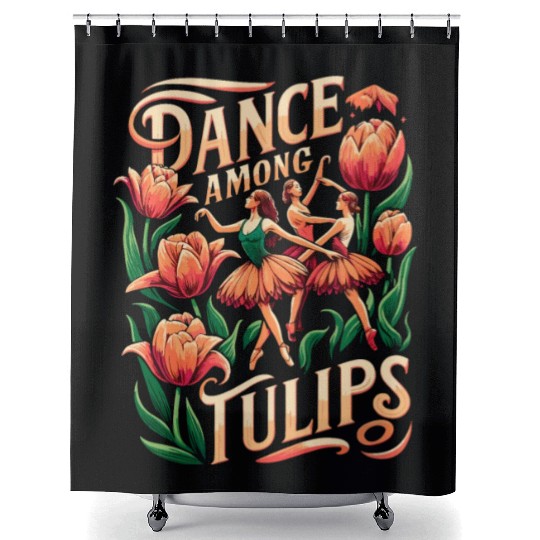 Tulips Tulip Flower Yes I Talk To Tulips Shower Curtains