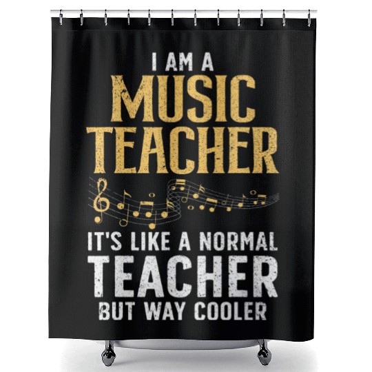Cool Music Teacher Art School Orchestra Shower Curtains