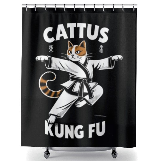 Kung Fu Chinese Kung Fu Asian Kung Fu Self defense Shower Curtains