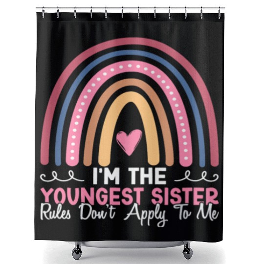 Im youngest sister rules dont apply me - Family ho Shower Curtains