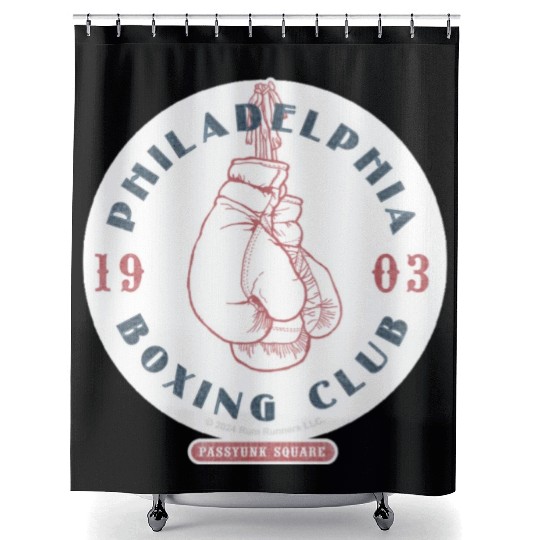 Philadelphia Boxing Club 1903 Sticker Shower Curtains