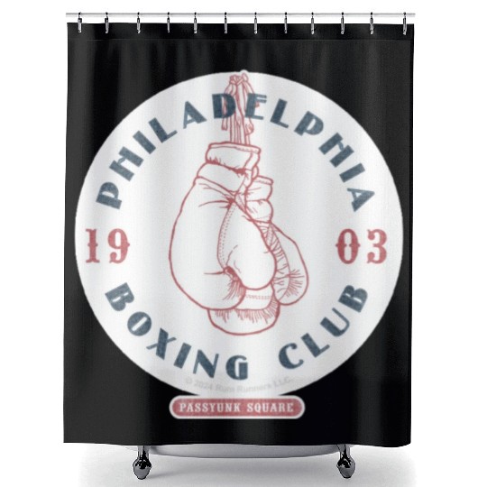 Philadelphia Boxing Club 1903 Sticker Shower Curtains